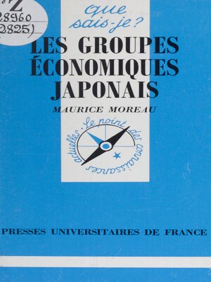 cover image of Les groupes économiques japonais